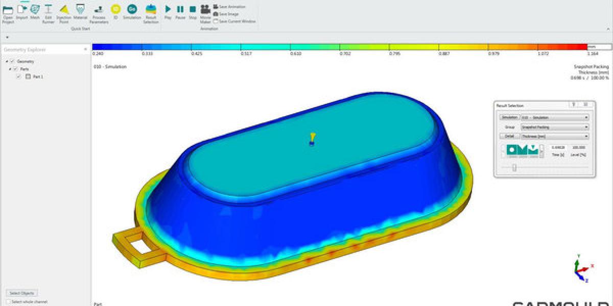 Fröccsprégelés szimulációja